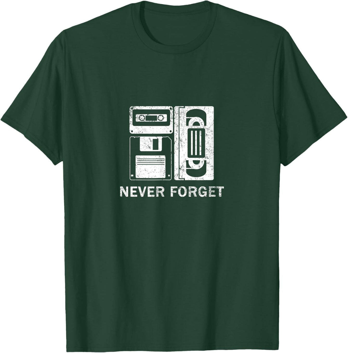 Never Forget Funny Retro T-Shirt - T-Shirt | Forest