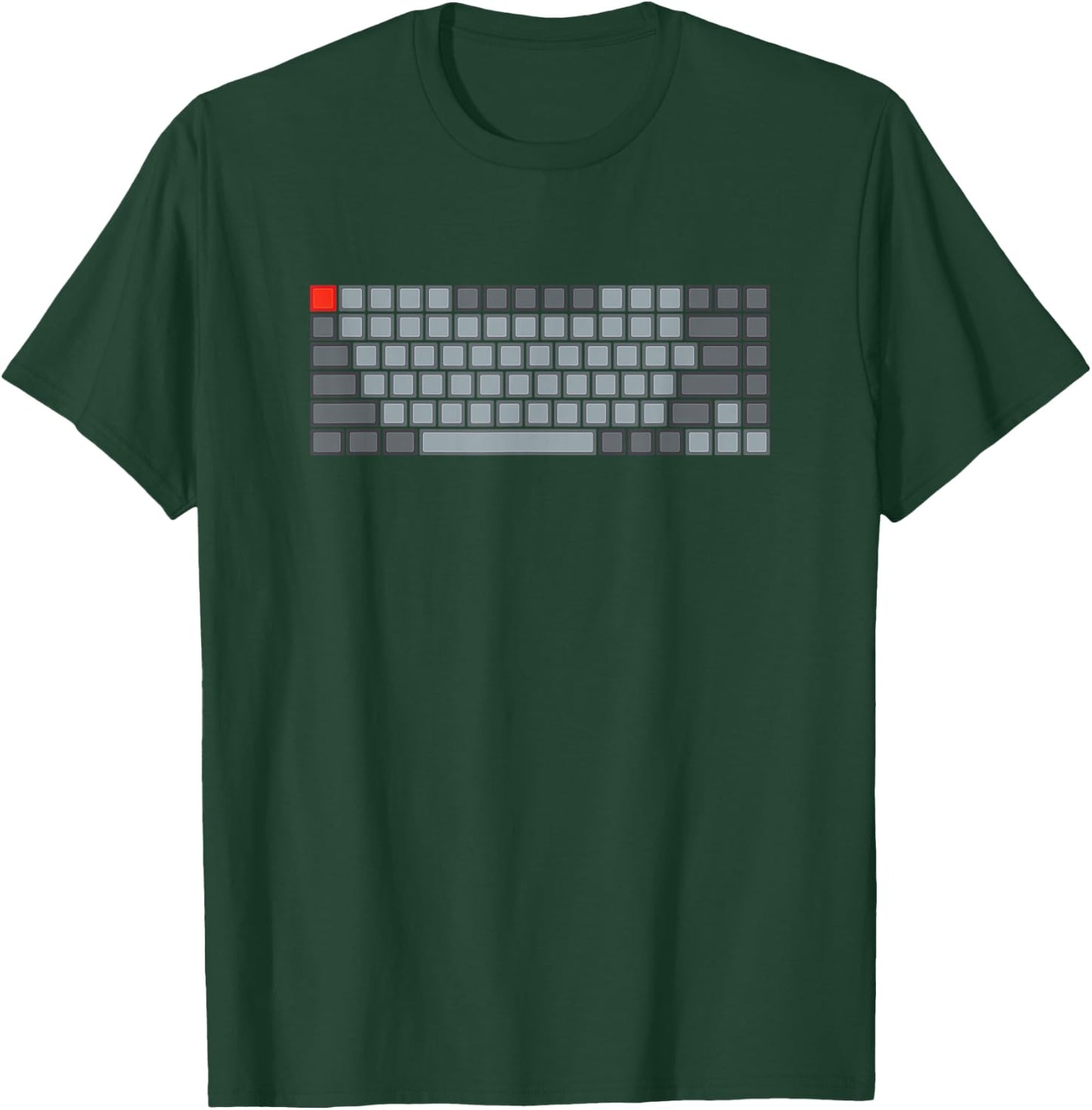 Keycaps Enthusiast Apparel Co Mechanical Keyboard Design For Mech Life Fans T-Shirt - T-Shirt | Forest