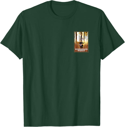 Saddleback Hunting Dog Logo Lightweight Graphic T-Shirt - T-Shirt | Forest