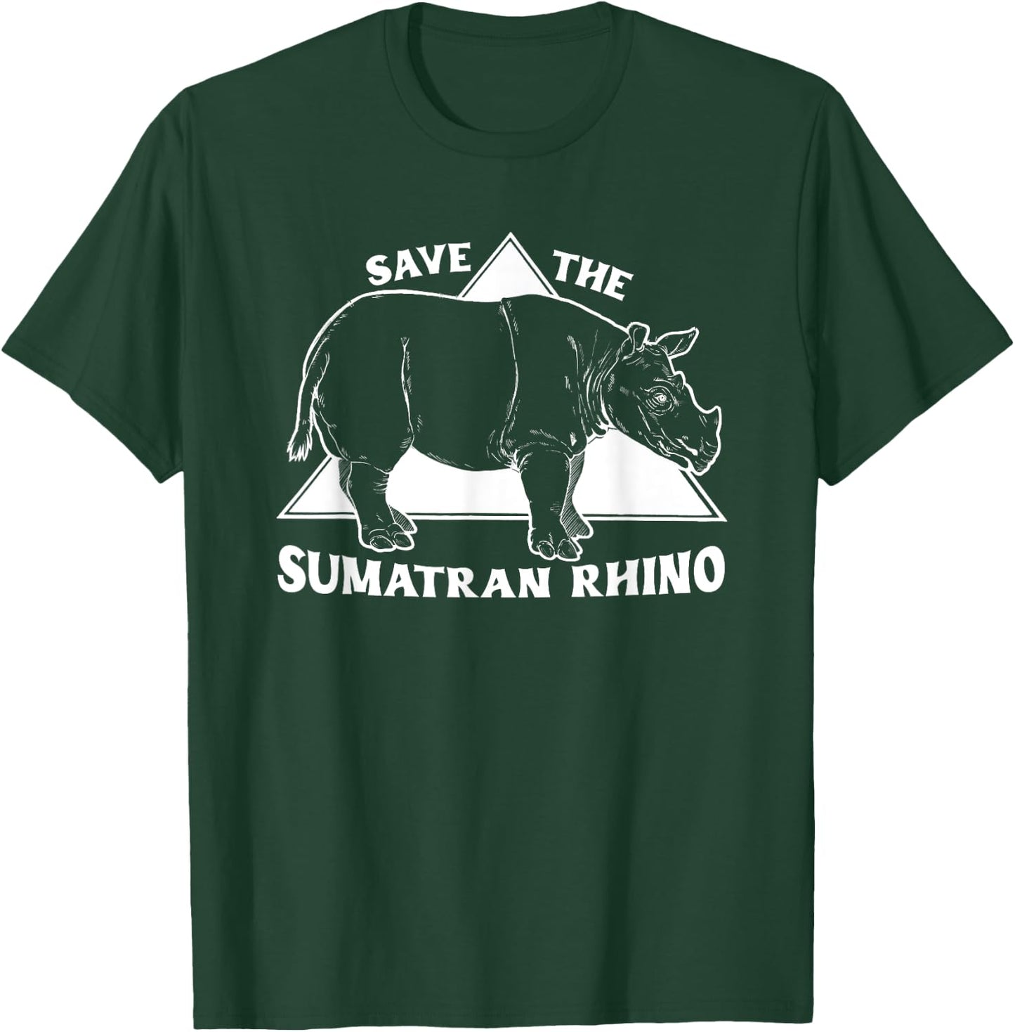 Save The Rhinos - Sumatran Rhino T-Shirt - T-Shirt | Forest