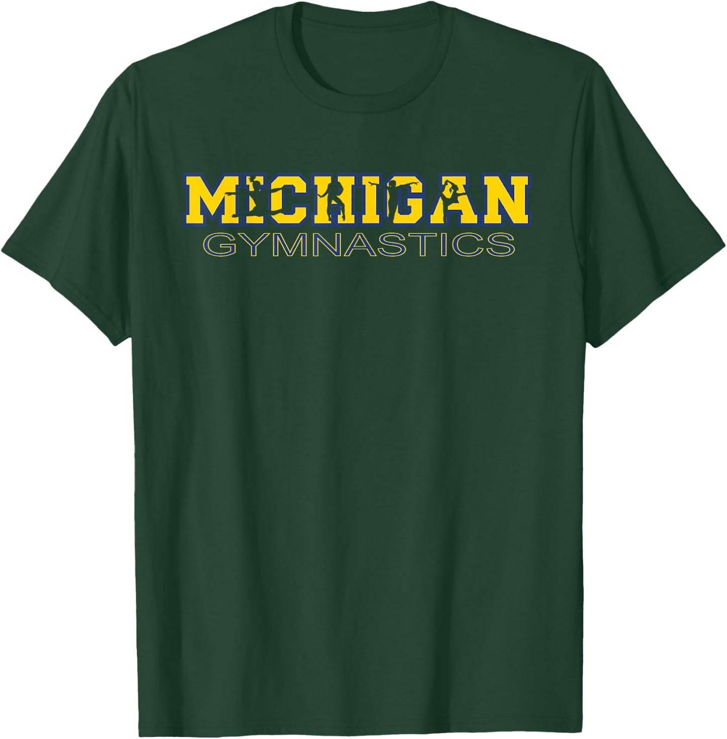 Michigan Gymnastics Girls Tumbling Gear Gymnast Dance T-Shirt - T-Shirt | Forest