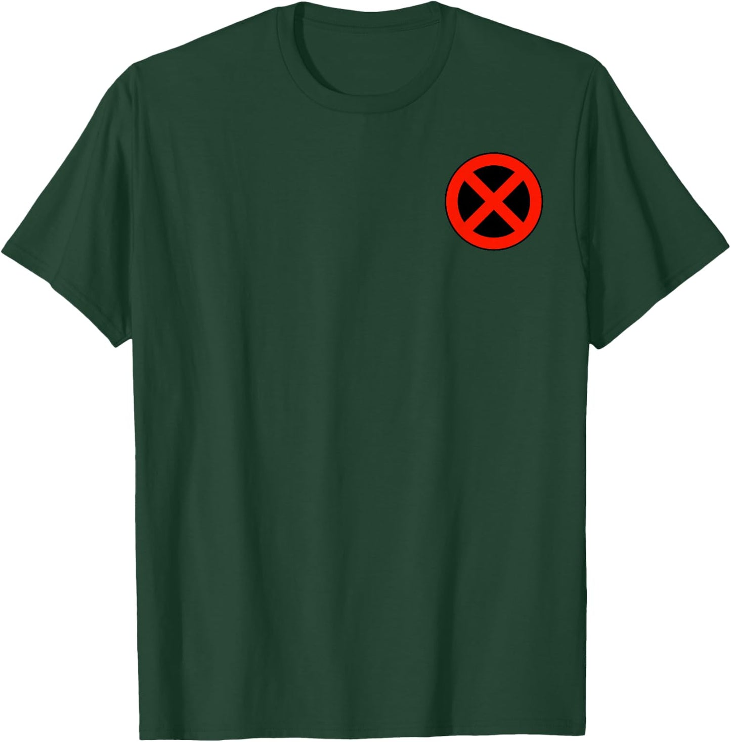 Marvel X-Men Small Pocket Size Classic X Logo T-Shirt - T-Shirt | Forest