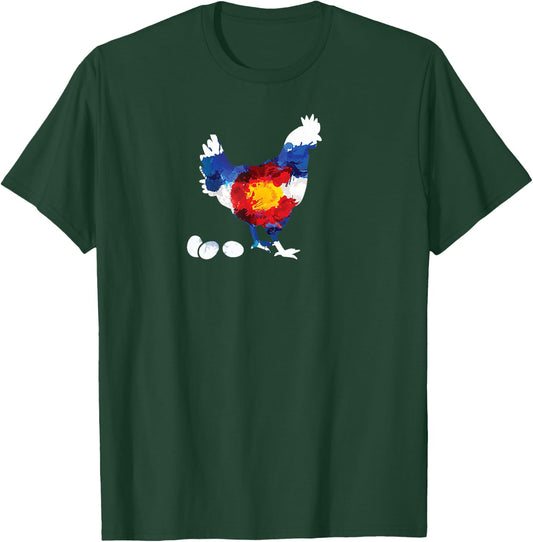 Colorado Chickens T-Shirt - T-Shirt | Forest
