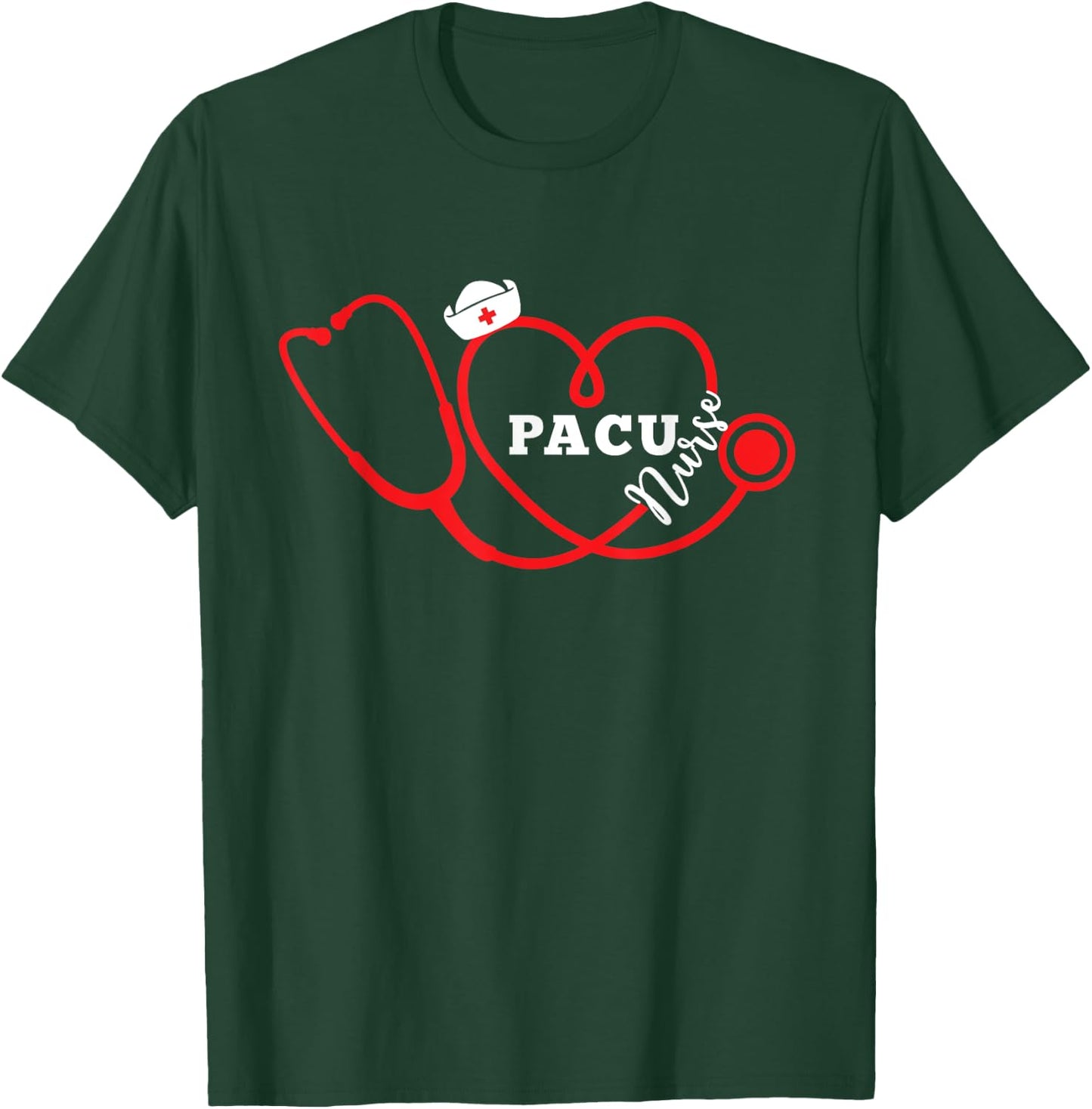 Valentine Heart PACU Nurse T shirt, Women's Day Gift T-Shirt - T-Shirt | Forest