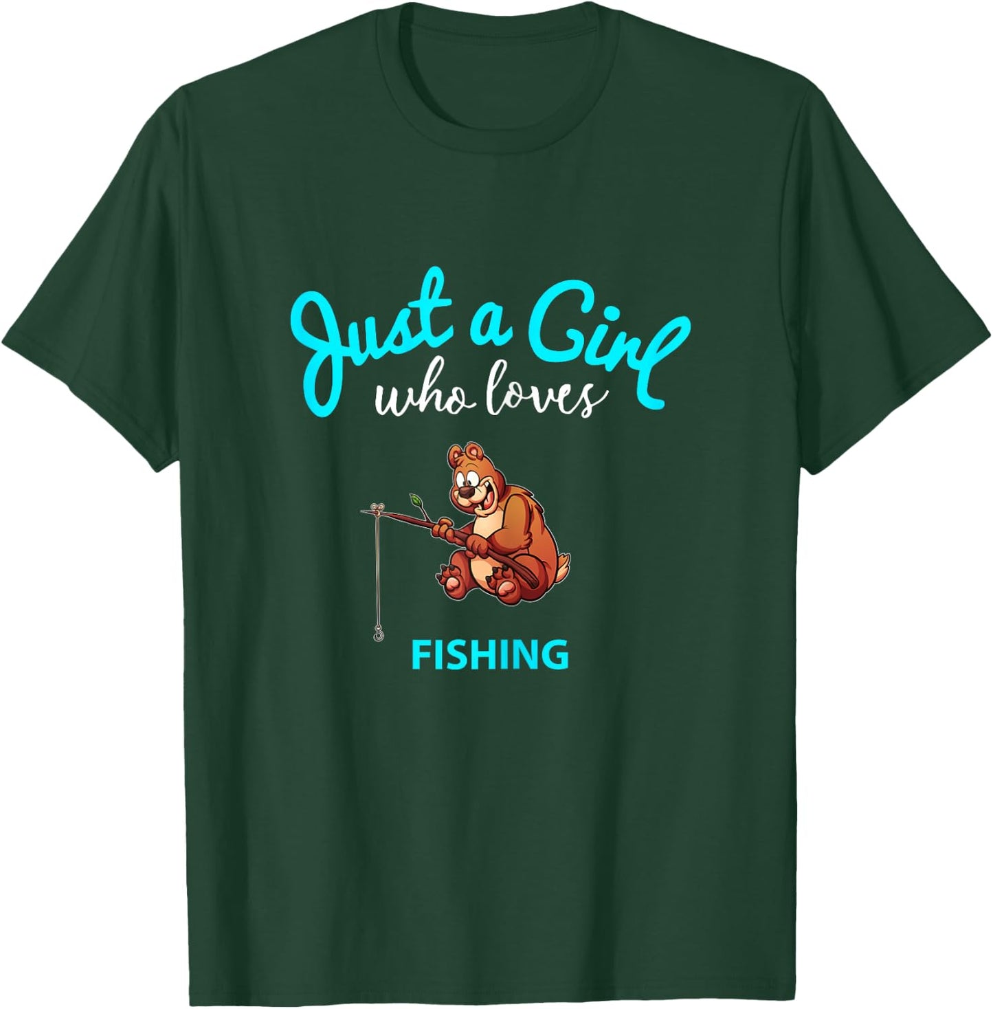 Fishing Jersey for Girls | Children's Fishing T-Shirt - T-Shirt | Forest