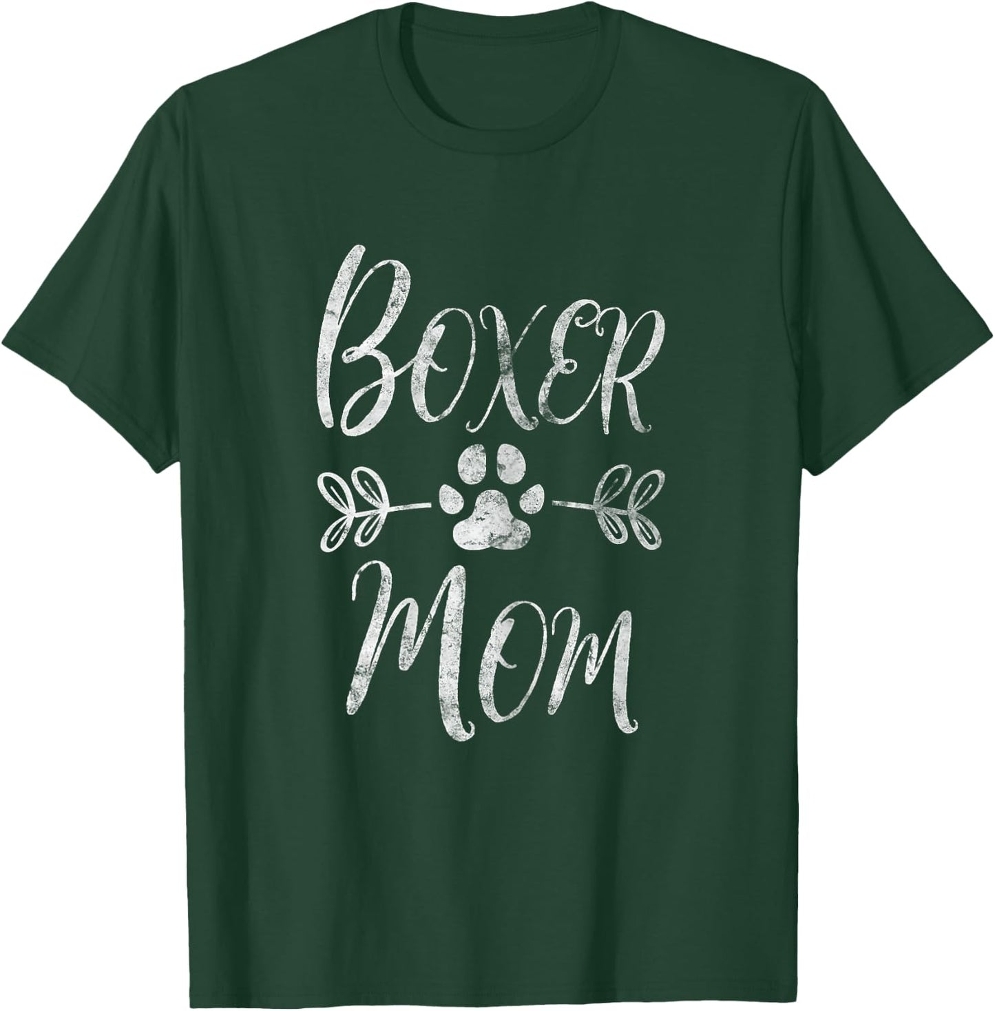 Boxer Mom Shirt Boxer Dog Lover Owner Funny Boxer Dog Mom Women T-Shirt - T-Shirt | Forest