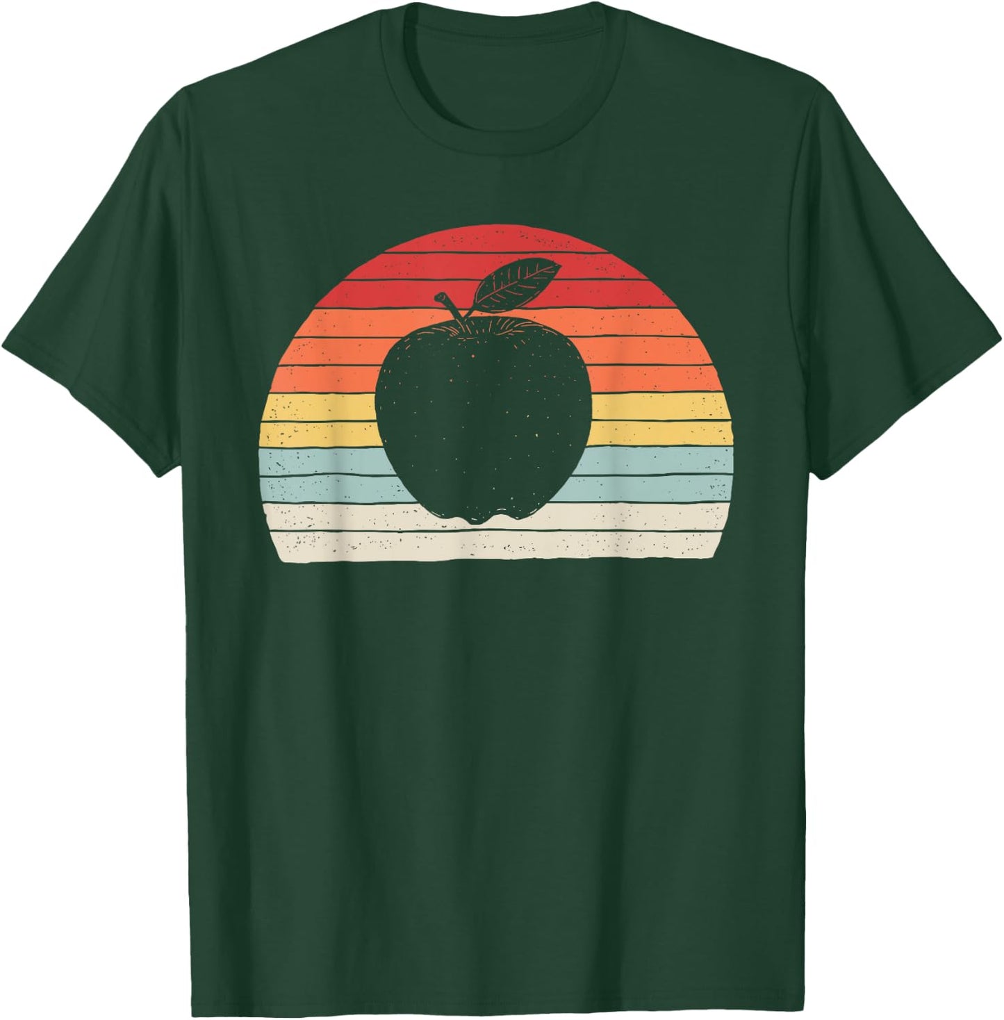 Vintage Retro Apple Fruit T-Shirt - T-Shirt | Forest