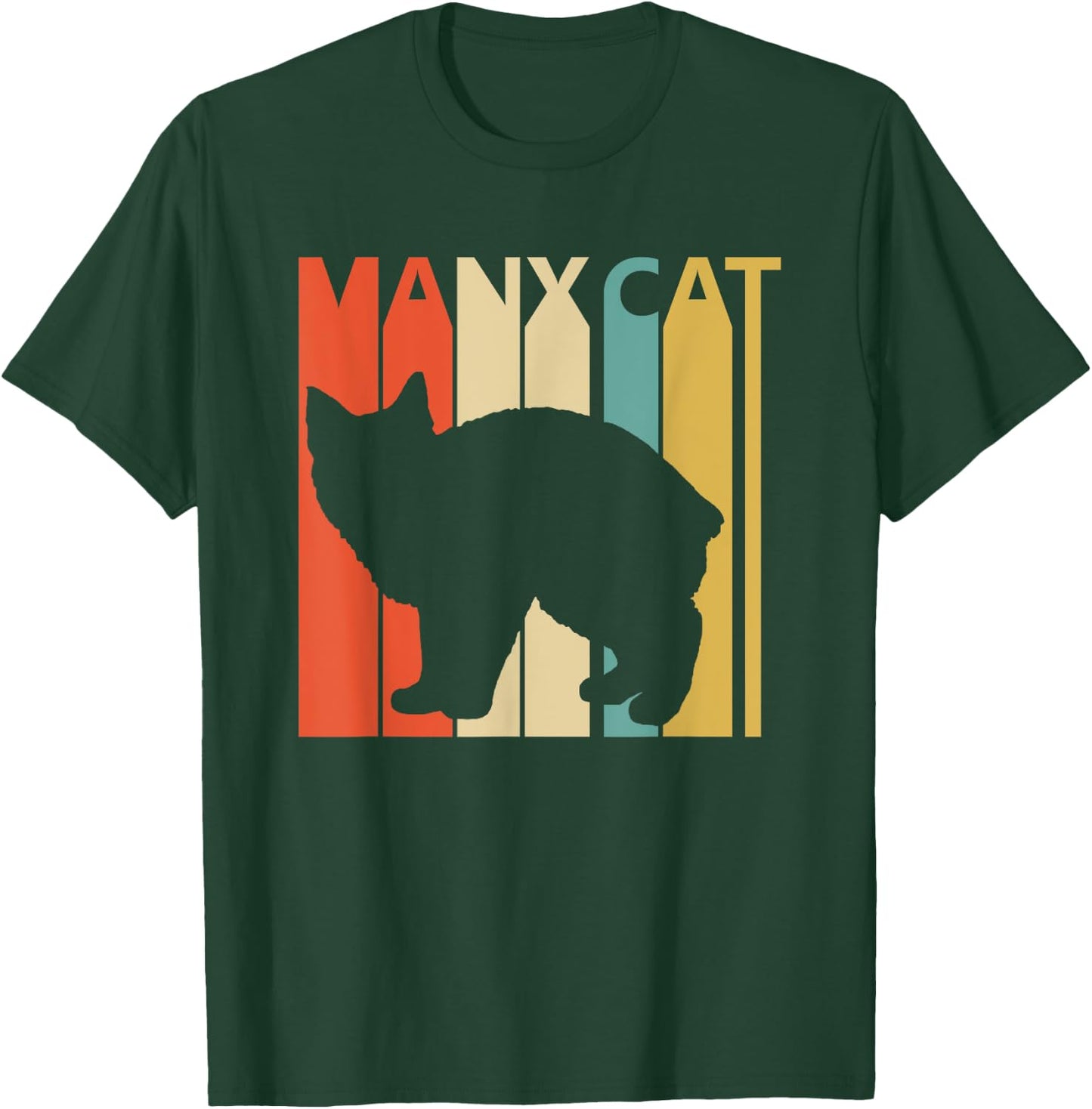 Vintage Manx Cat Cat T-Shirt - T-Shirt | Forest