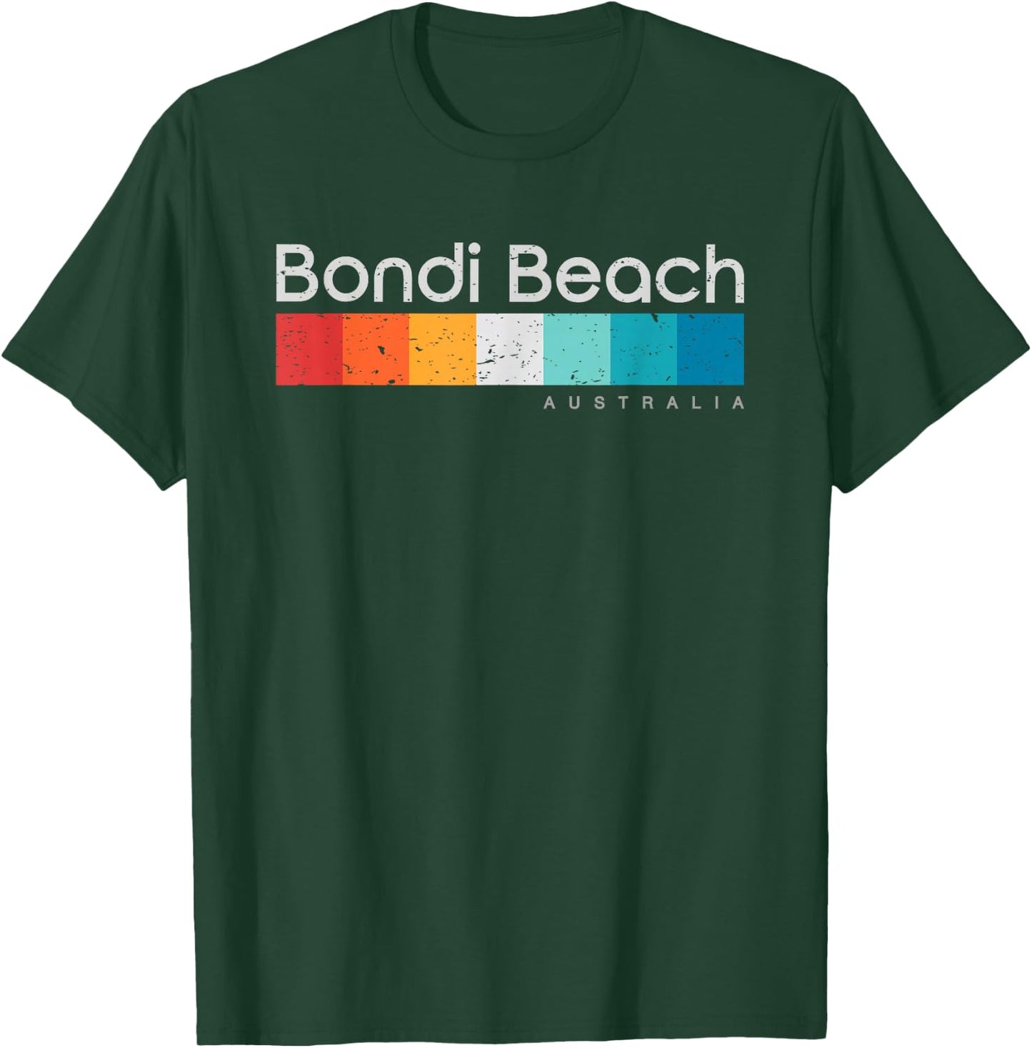 Bondi Beach Australia Retro Design T-Shirt - T-Shirt | Forest