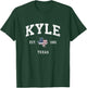 Kyle Texas TX Vintage American Flag Sports Design Kids Men T-Shirt - T-Shirt | Forest