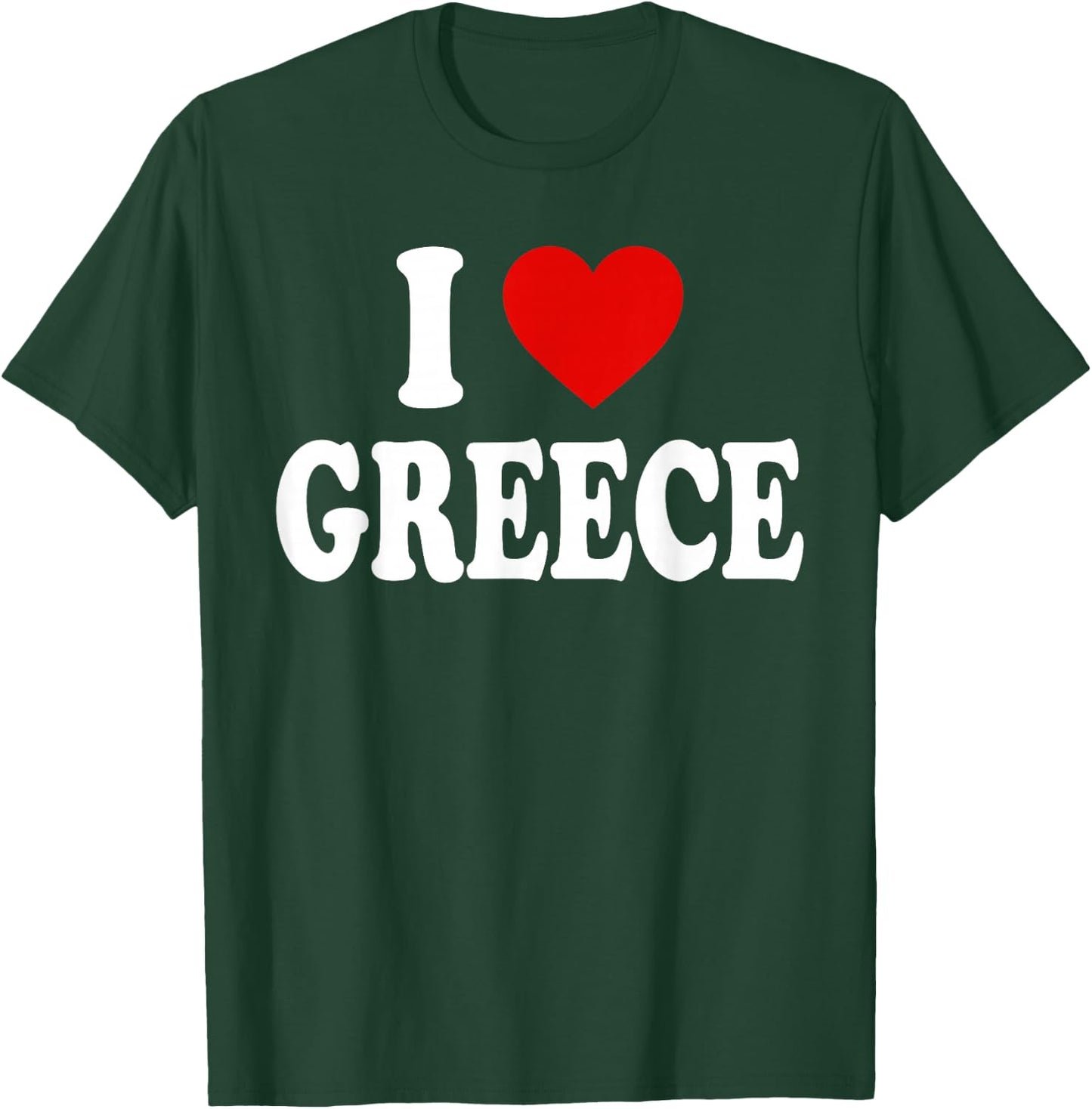 I Heart Love Greece T-Shirt - T-Shirt | Forest