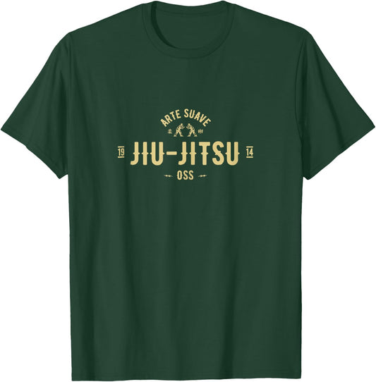 Brazilian Jiu Jitsu shirt Arte Suave Oss BJJ t shirt T-Shirt - T-Shirt | Forest