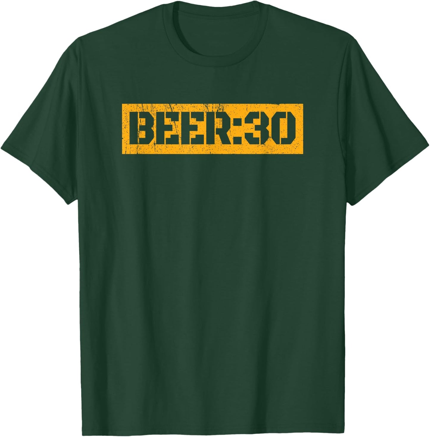 Cool Retro Beer 30 Distressed Graphic Design Beer Meme T-Shirt - T-Shirt | Forest