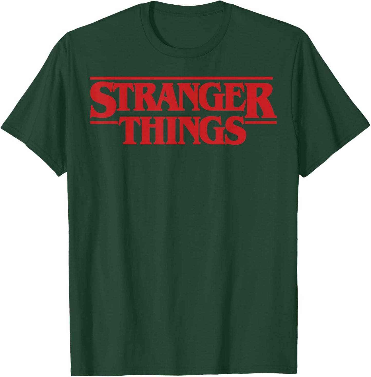 Netflix Stranger Things Simple Red Logo T-Shirt - T-Shirt | Forest
