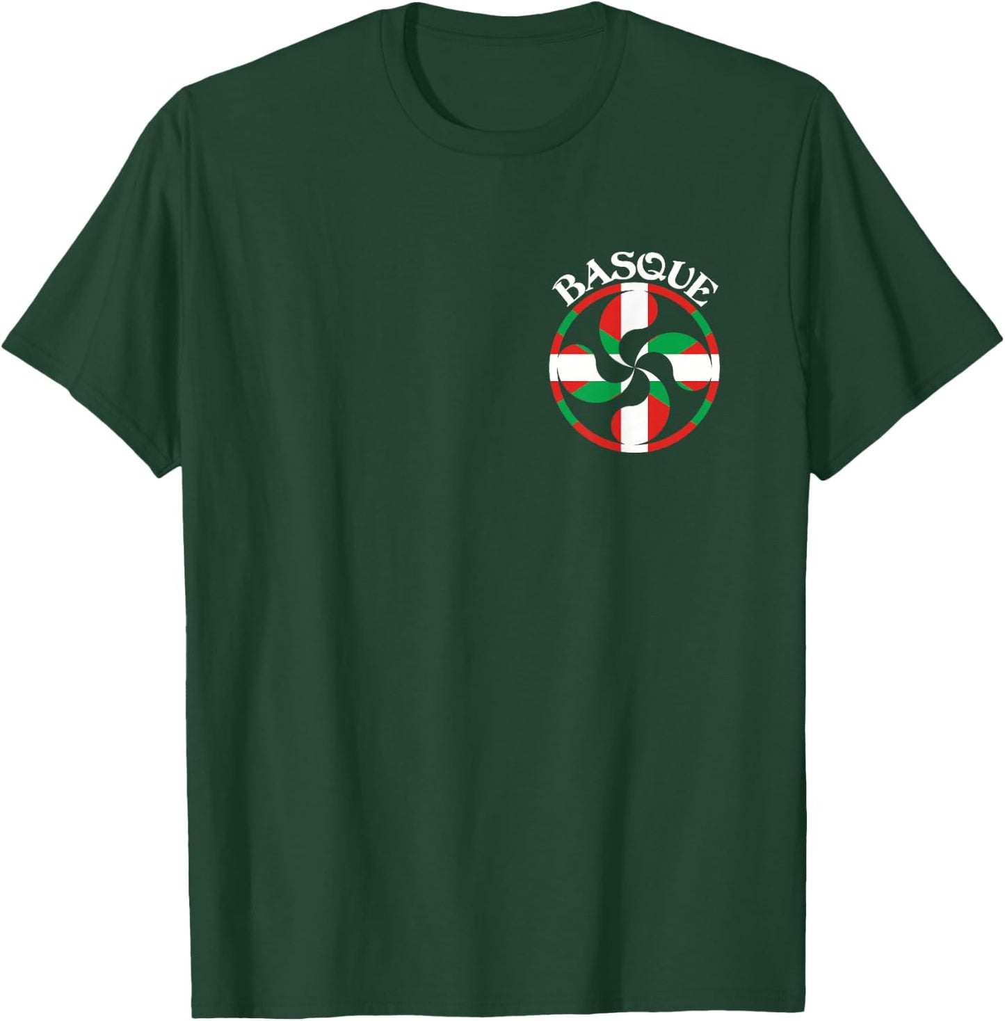 Basque Flag Lauburu, Basque Country, Basque Lauburu, Basque T-Shirt - T-Shirt | Forest