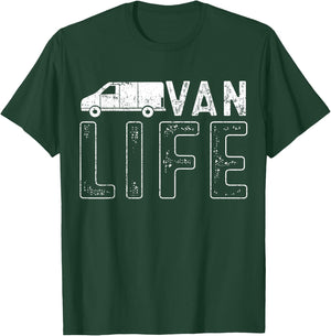 Vanning Vanlife Van Life T-Shirt - T-Shirt | Forest