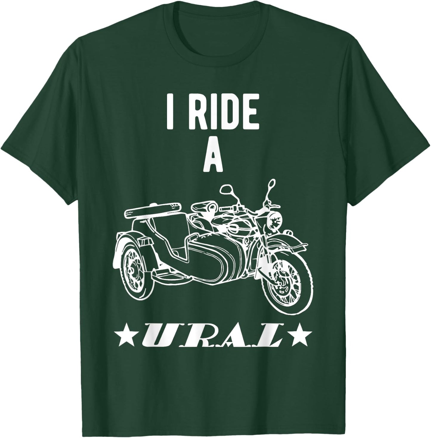 Ural motorcycle spun off-road motorcyclists T-Shirt - T-Shirt | Forest