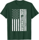 Funny HVAC Gift Cool HVAC Technician American Flag T-Shirt - T-Shirt | Forest