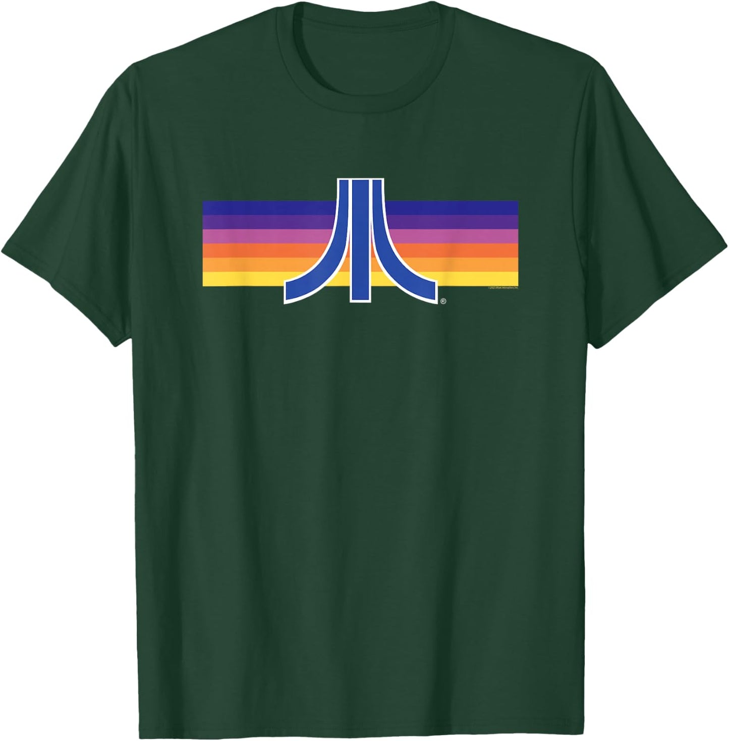 Atari Retro Sunset Vintage Gaming Logo T-Shirt - T-Shirt | Forest