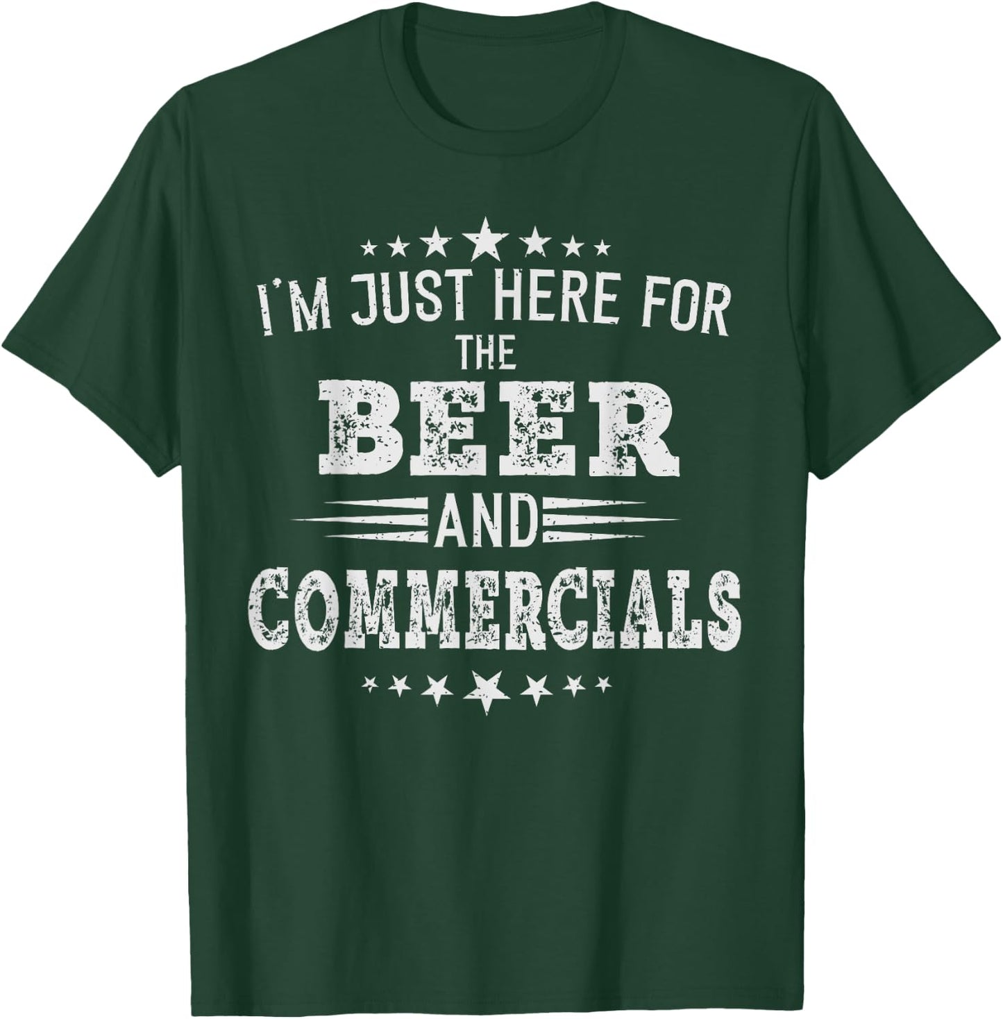 I'm just Here for the Beer and Commercials women football T-Shirt - T-Shirt | Forest