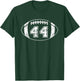 Football Player #44 Football Mom Dad Jersey 44 Varsity Team T-Shirt - T-Shirt | Forest