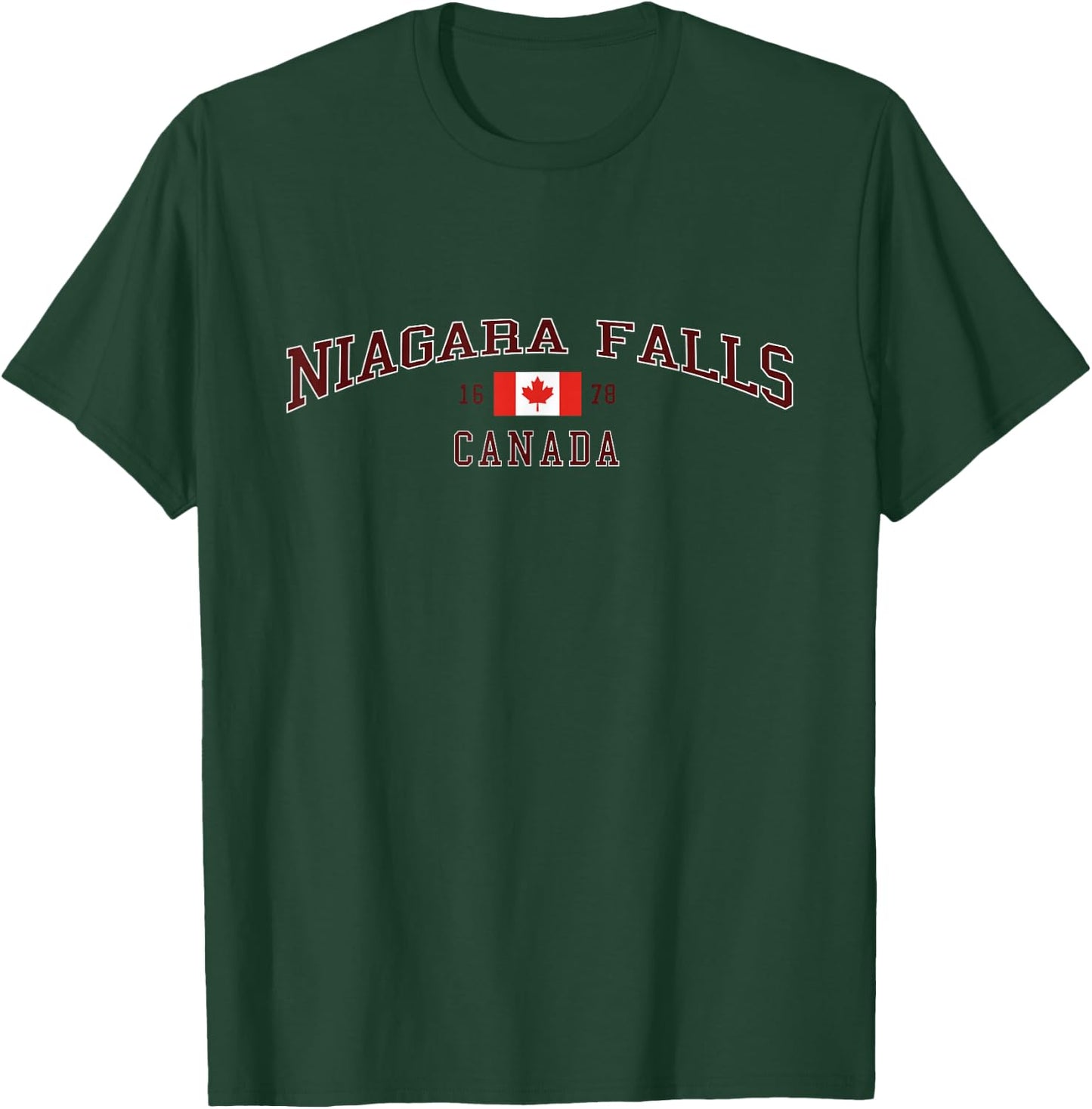 Niagara Falls Canada Flag T-Shirt - T-Shirt | Forest