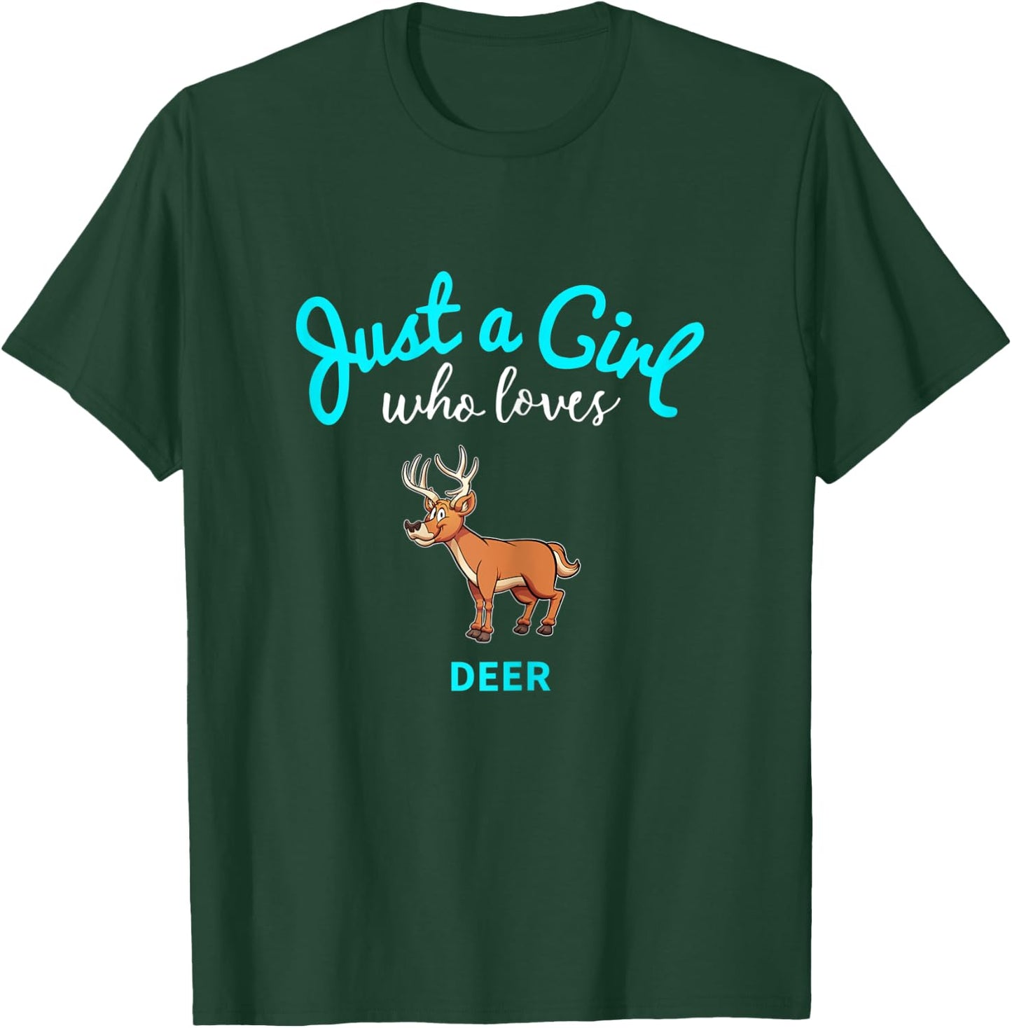 Deer Shirt for Girls | Kids Deer T-Shirt - T-Shirt | Forest
