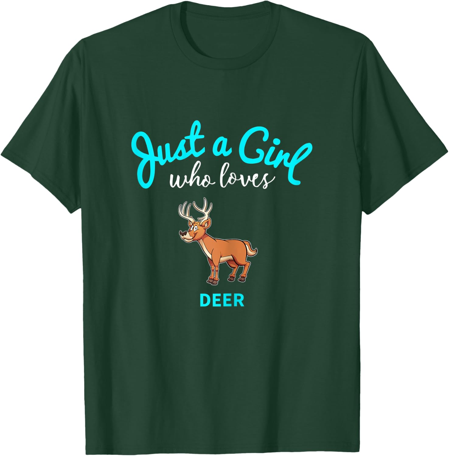 Deer Shirt for Girls | Kids Deer T-Shirt - T-Shirt | Forest