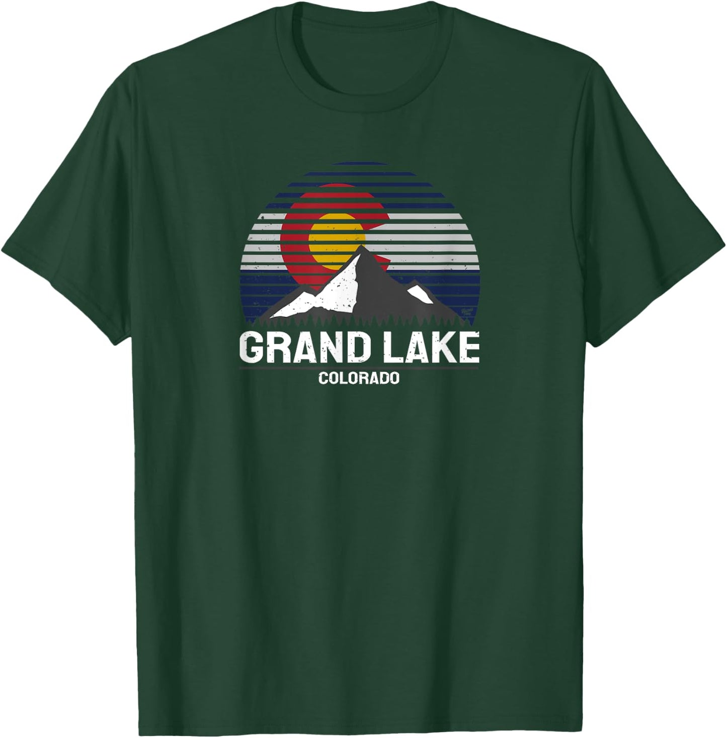 Grand Lake Colorado State Flag - Grand Lake County T-Shirt - T-Shirt | Forest
