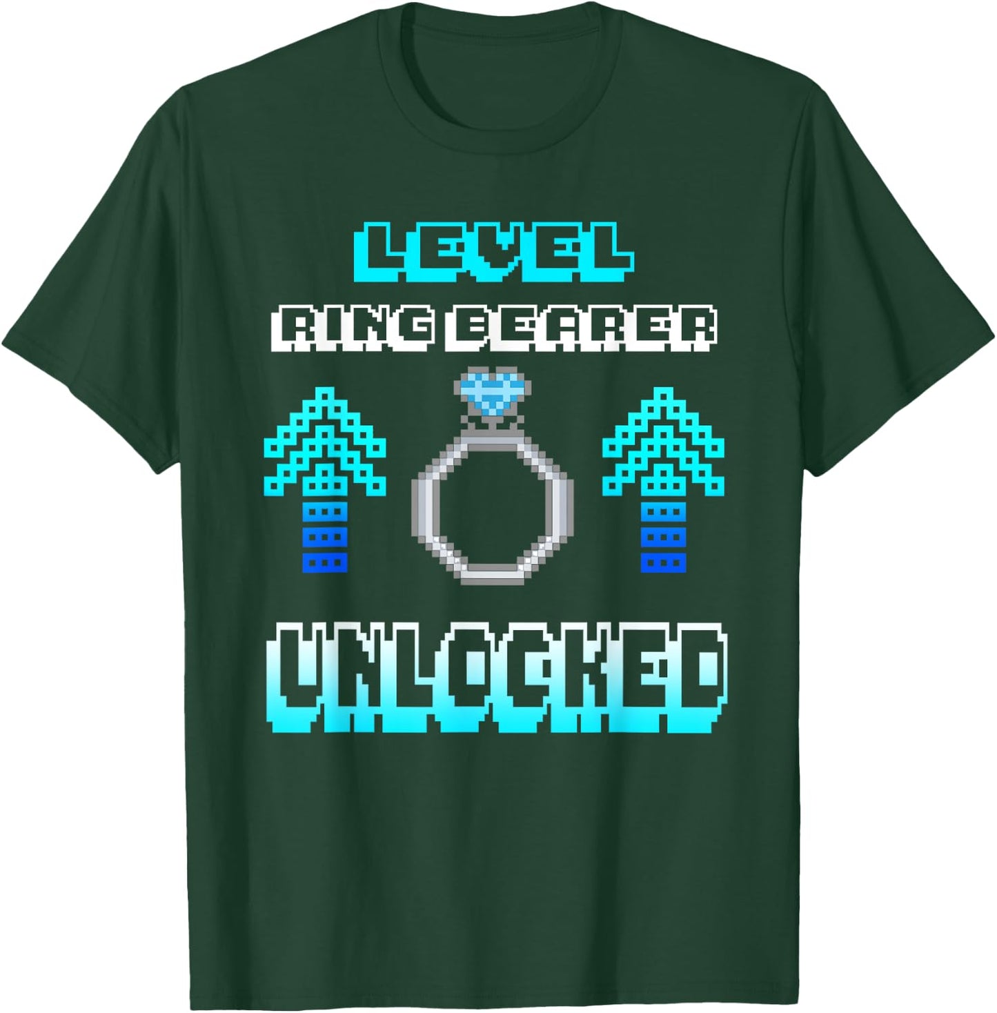 Level Ring Wedding Bearer Unlocked Boys Security Kids Gift T-Shirt - T-Shirt | Forest