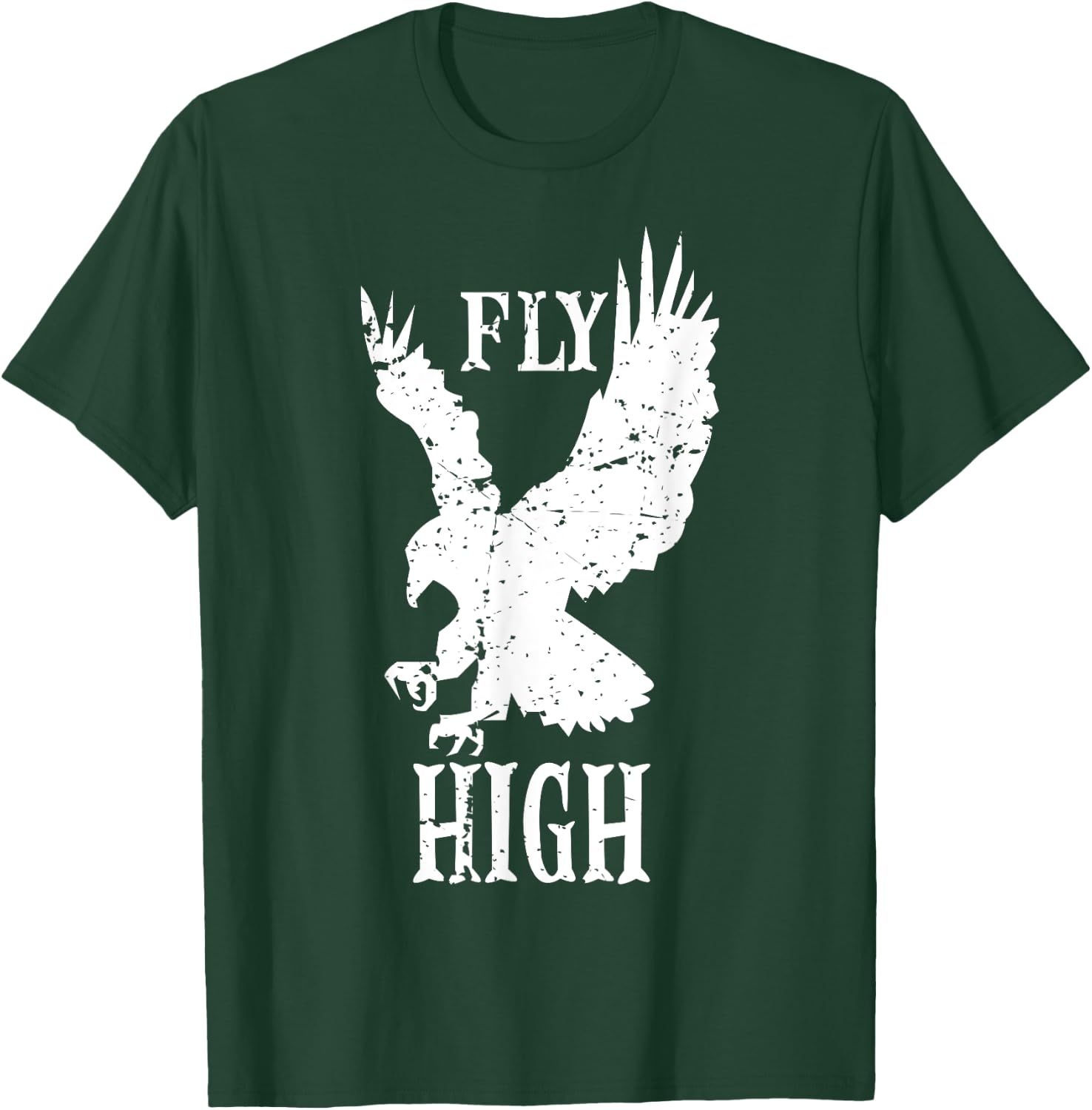 Eagles Fly High Vintage Eagles Flying Bird Inspirational T-Shirt - T-Shirt | Forest