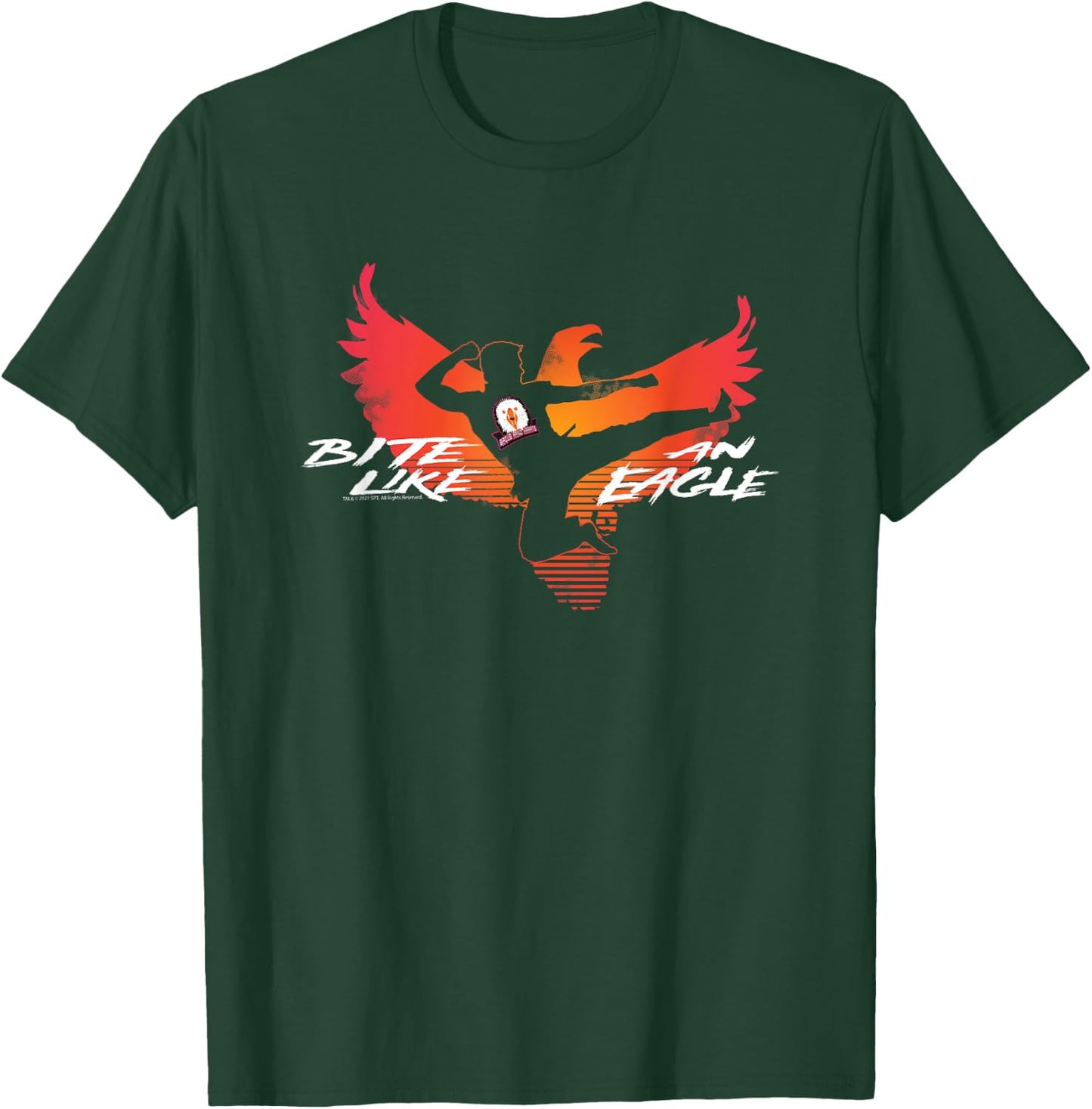 Cobra Kai Bite Like an Eagle Jump Kick T-Shirt - T-Shirt | Forest