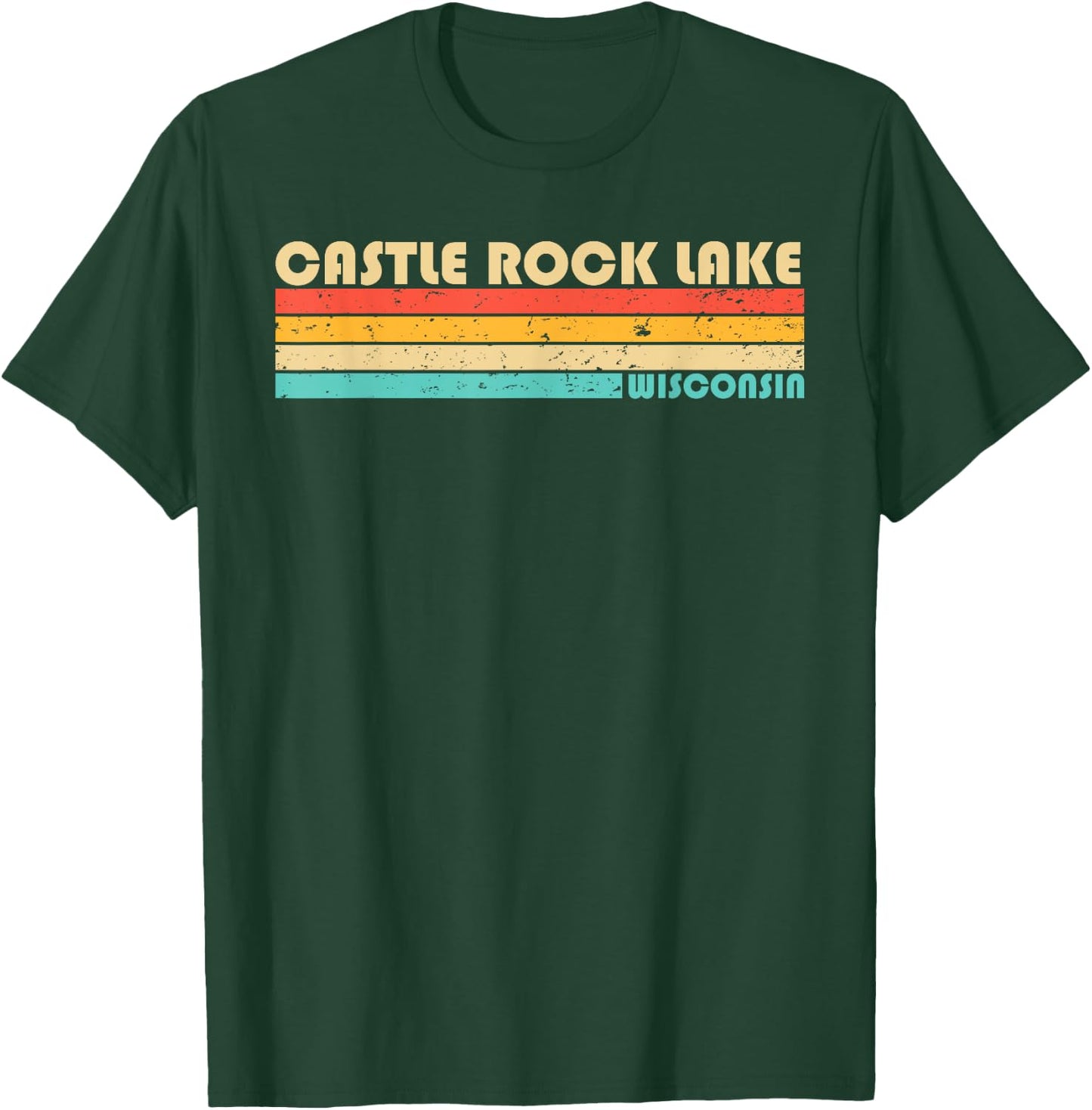 CASTLE ROCK LAKE WISCONSIN Funny Fishing Camping Summer T-Shirt - T-Shirt | Forest