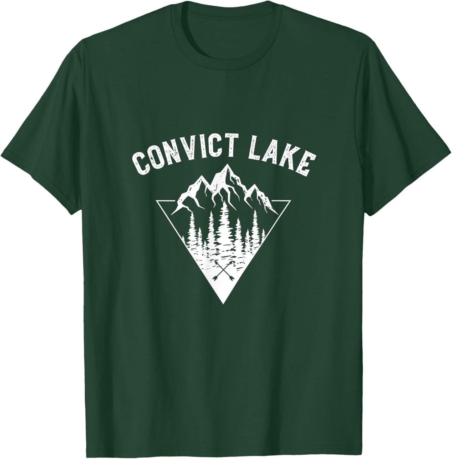 Convict Lake CA California Travel Fishing Camping Souvenir T-Shirt - T-Shirt | Forest