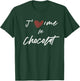J'aime Le Chocolat Gift Men Women Kids Son Daughter T-Shirt - T-Shirt | Forest