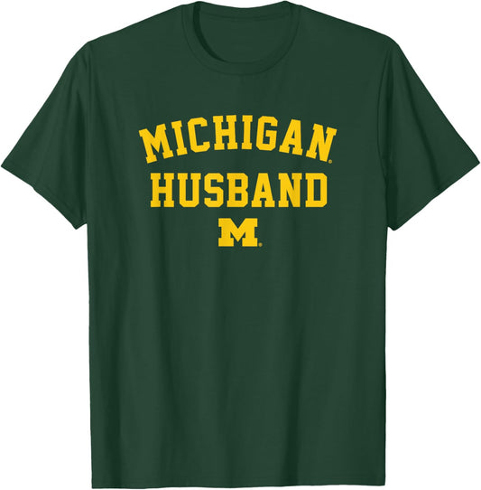 University of Michigan Wolverines U of M Michigan Husband T-Shirt - T-Shirt | Forest
