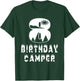 8th Birthday Camper 8 Years Old Camping Lover Theme Party T-Shirt - T-Shirt | Forest