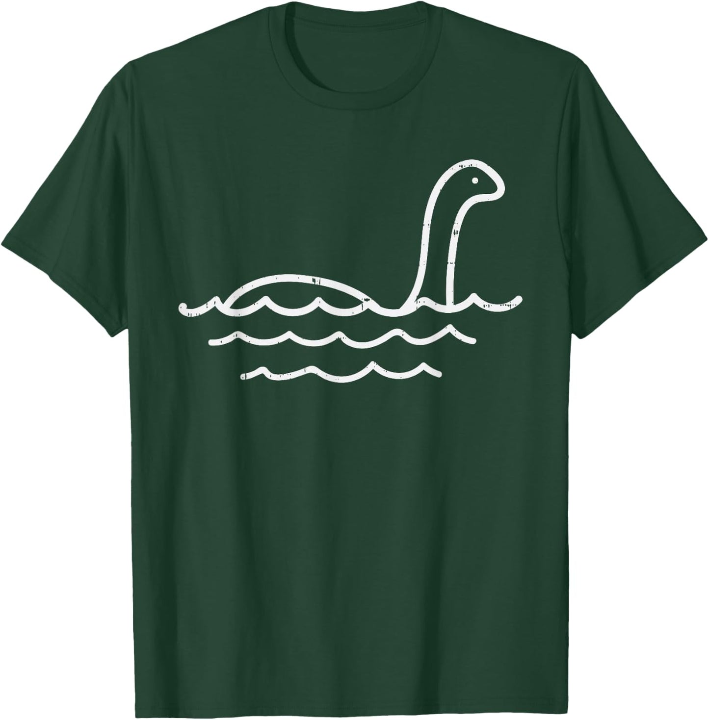 Loch Ness Monster Line Cute Nessie Nessy Animal Lover Gift T-Shirt - T-Shirt | Forest