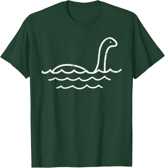 Loch Ness Monster Line Cute Nessie Nessy Animal Lover Gift T-Shirt - T-Shirt | Forest