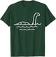 Loch Ness Monster Line Cute Nessie Nessy Animal Lover Gift T-Shirt - T-Shirt | Forest