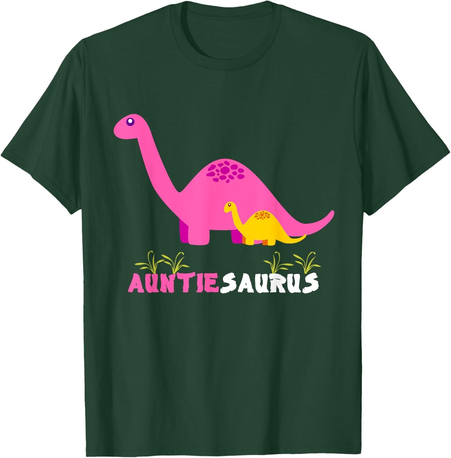 Auntiesaurus Cute Auntie Saurus Dinosaur Aunt T-Shirt - T-Shirt | Forest