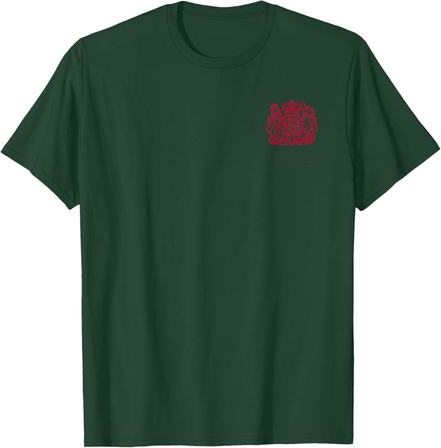 United Kingdom Uk Coat of Arms Lion and Unicorn Symbol T-Shirt - T-Shirt | Forest