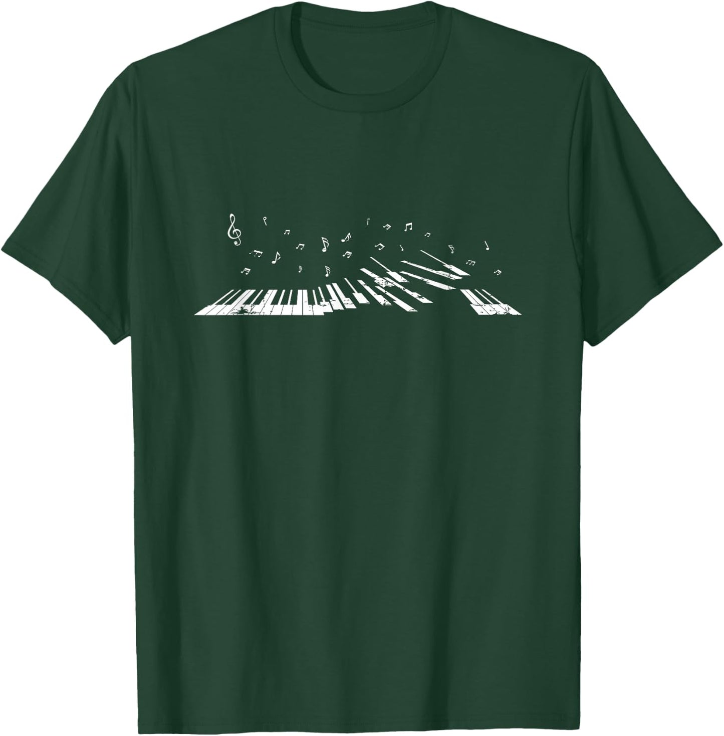 Classical Music Piano Player Gift Music Notes Piano Small T-Shirt - T-Shirt | Forest