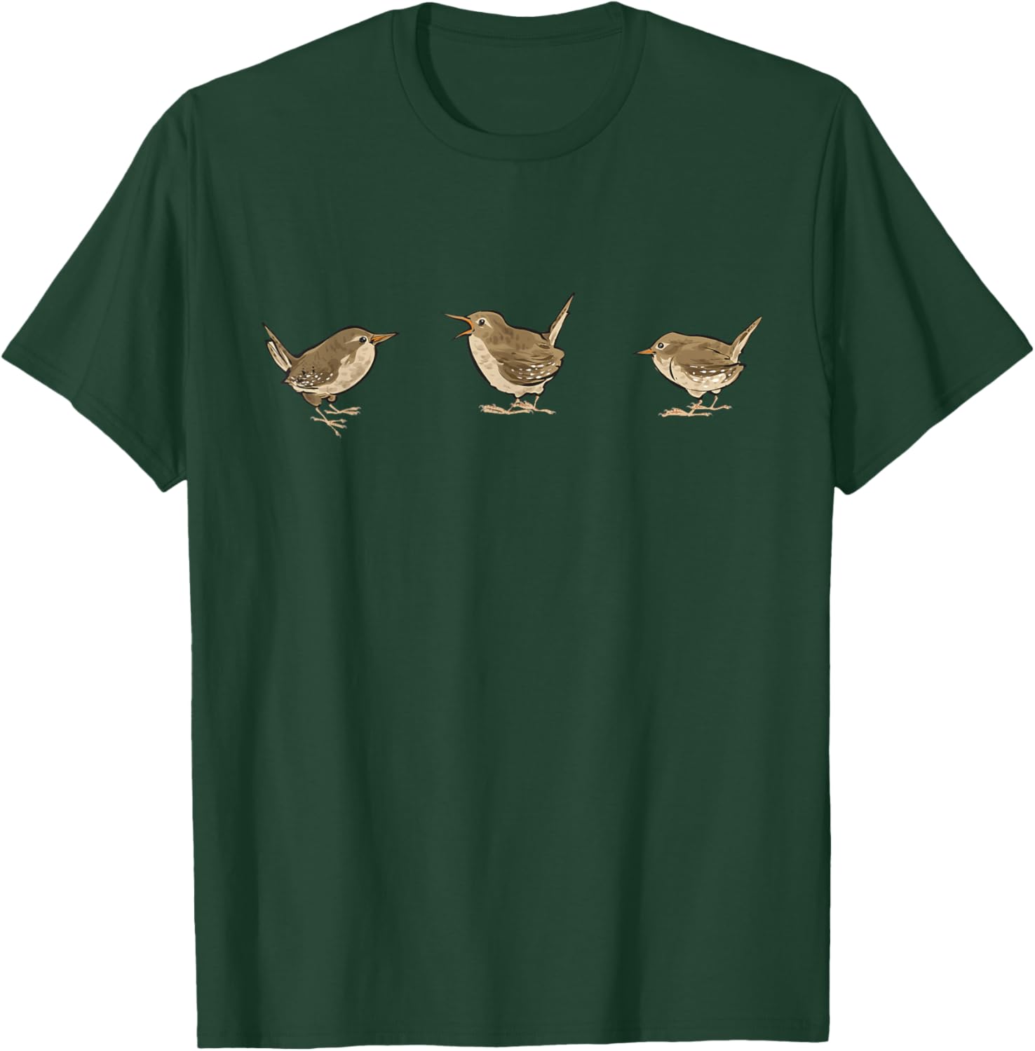 Wren Bird Lover Birding Wren , Small, Black T-Shirt - T-Shirt | Forest