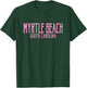 Myrtle Beach South Carolina Text Pink Print T-Shirt - T-Shirt | Forest