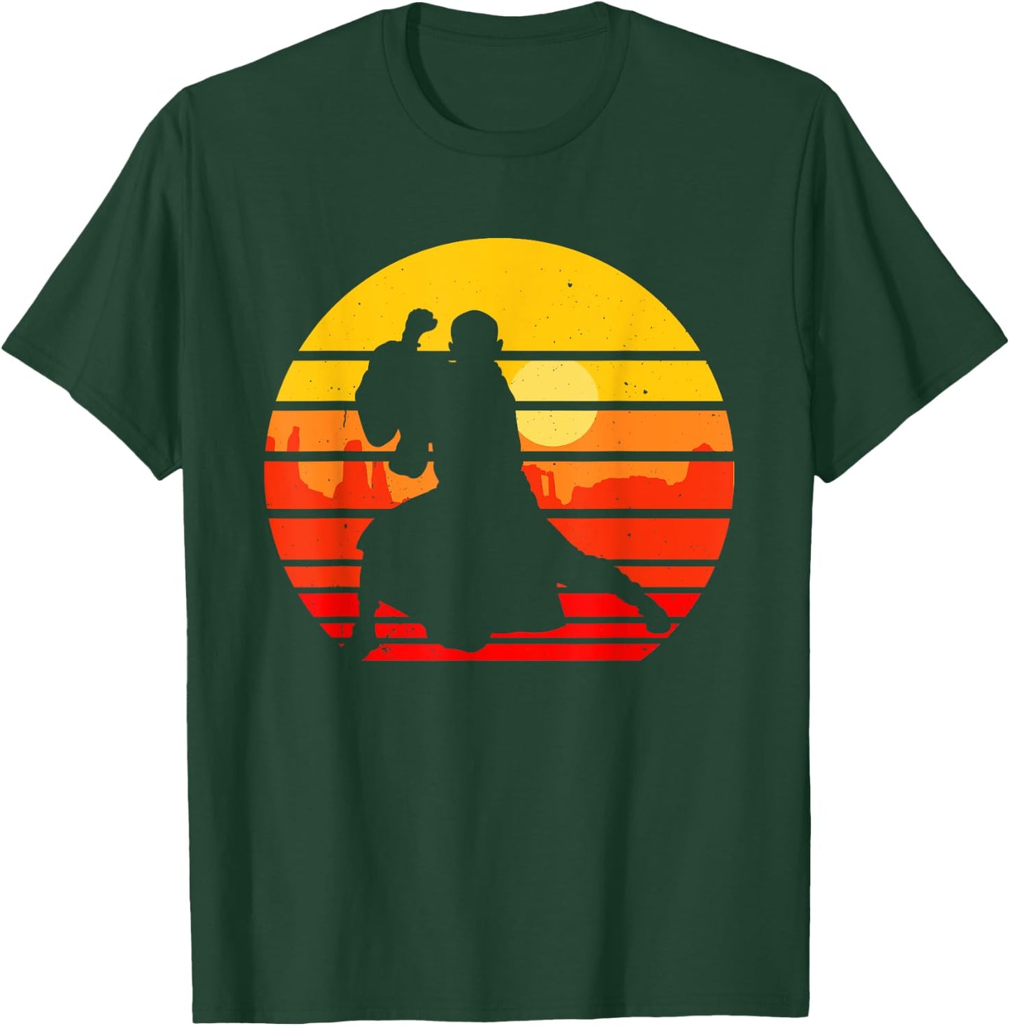 Vintage Shaolin Monk Wu-Yi Kung Fu Retro Martial Arts T-Shirt - T-Shirt | Forest