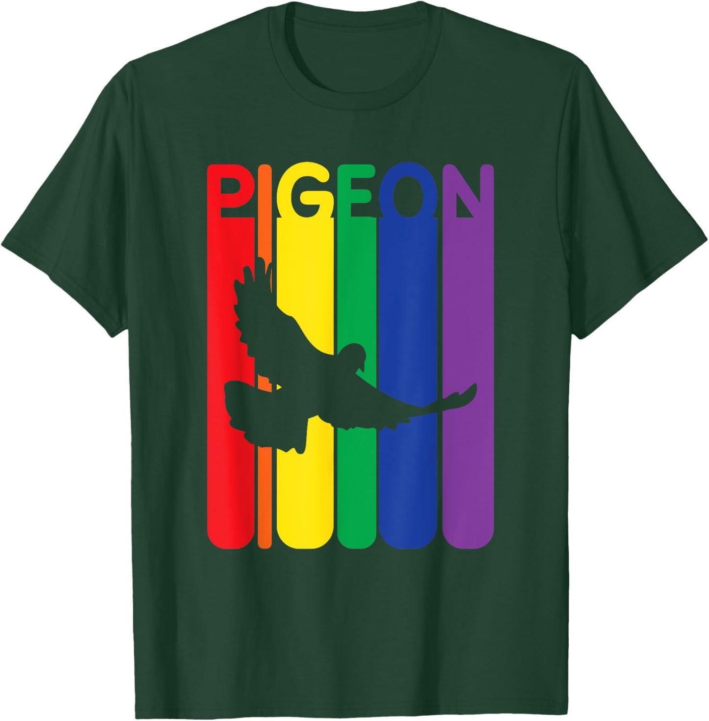 Pigeon Enthusiast Colorful Bird Lover Gift T-Shirt - T-Shirt | Forest