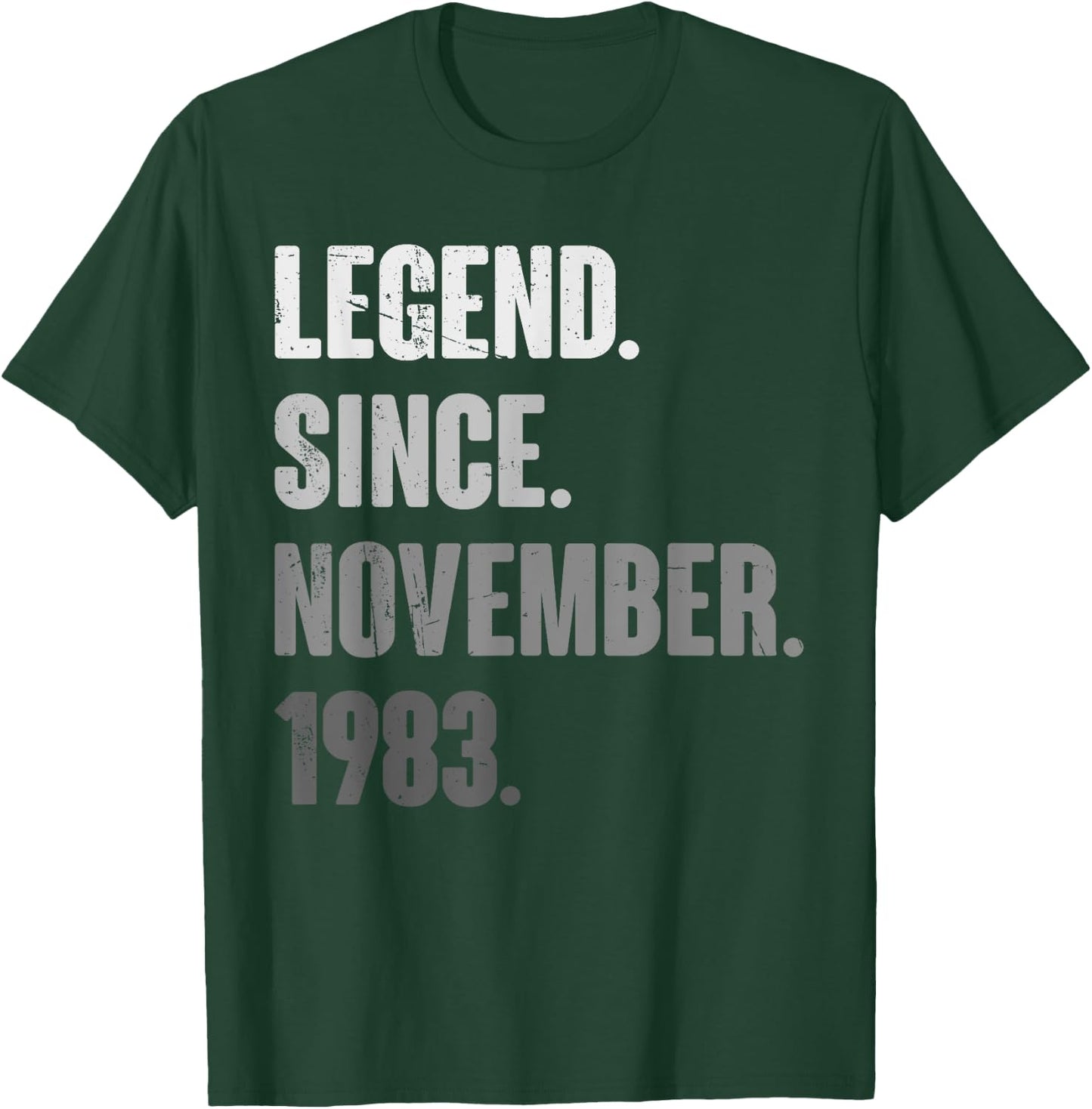 40th Birthday Funny 40 Year Old November 1983 Vintage Retro T-Shirt - T-Shirt | Forest