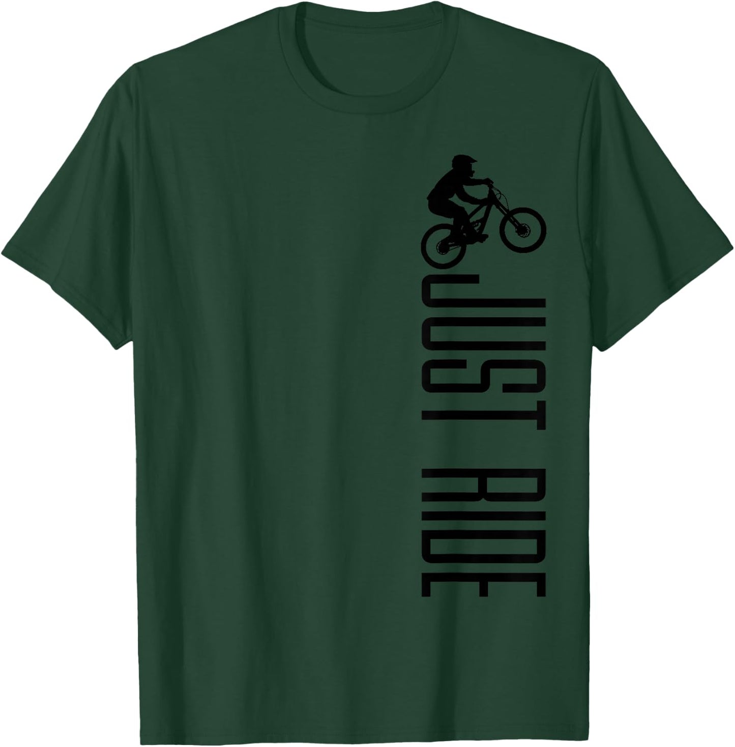 Mountain Bike Just Ride MTB Biking Mountain Biker Gift T-Shirt - T-Shirt | Forest