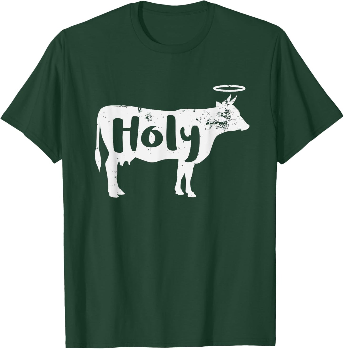 Holy Cow Funny Dairy Farmer Midwest Pride T-Shirt - T-Shirt | Forest